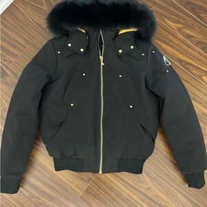 Moose Knuckles Gold Ballistic Bomber Jacket Brand New !!
